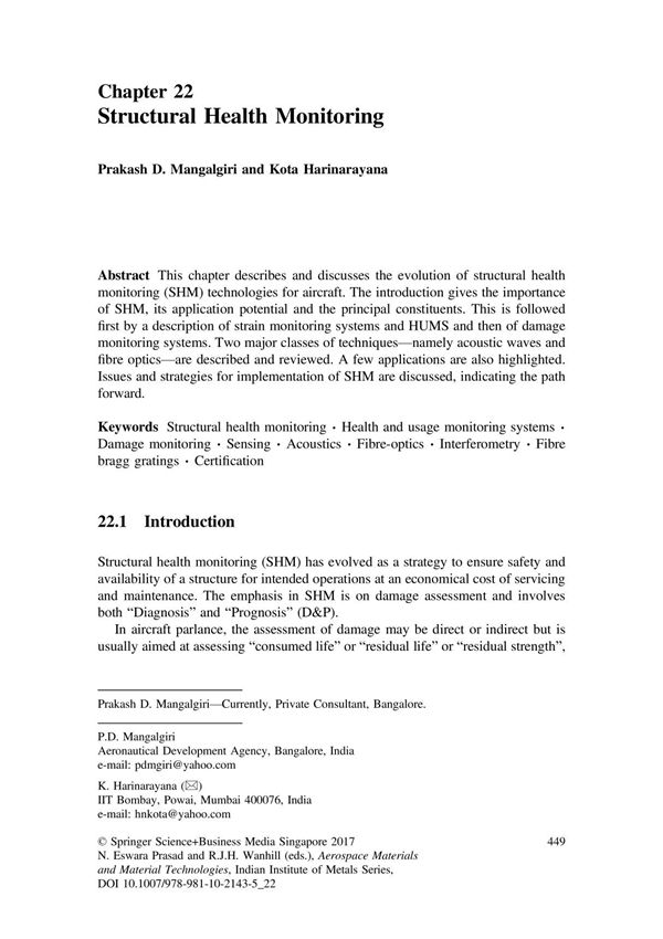 Structural Health Monitoring