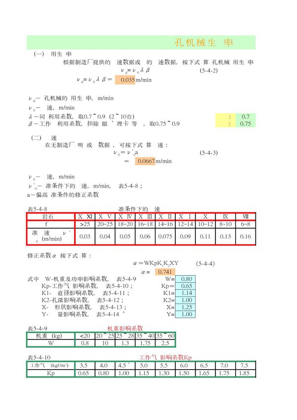 实物量公式计算