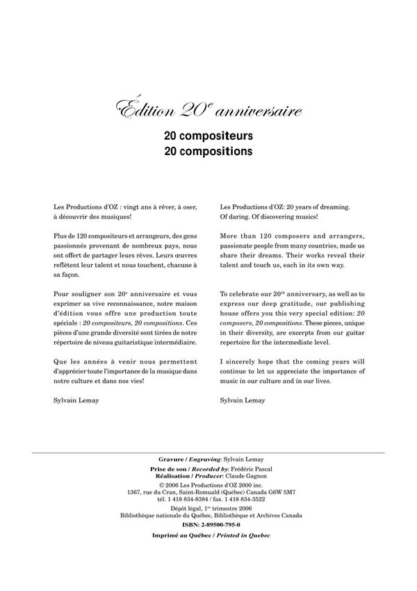 20首古典吉他谱