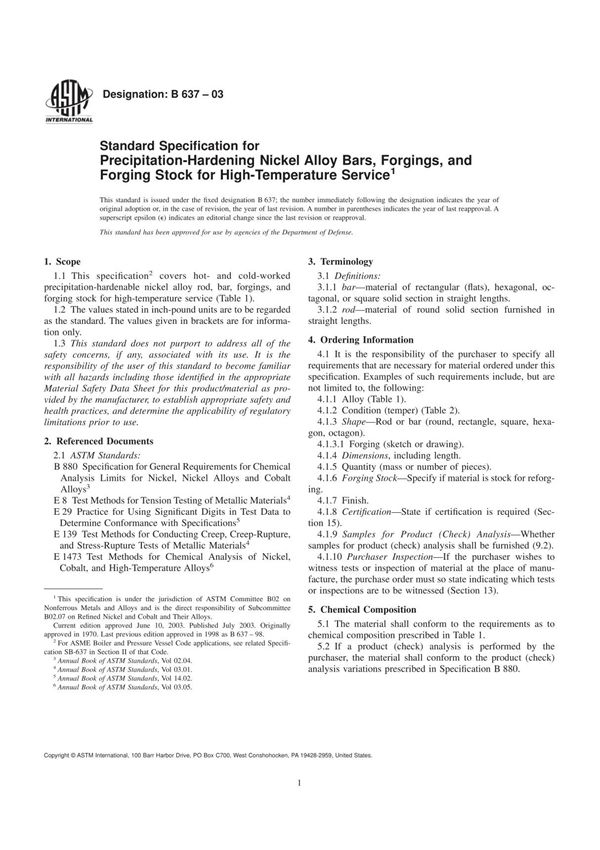 ASTMB637-03