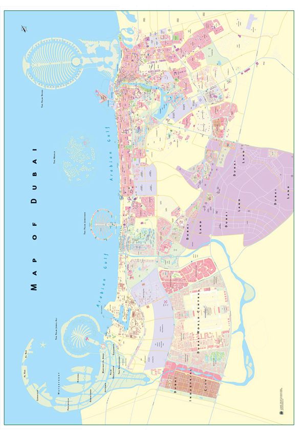 迪拜地图高清版