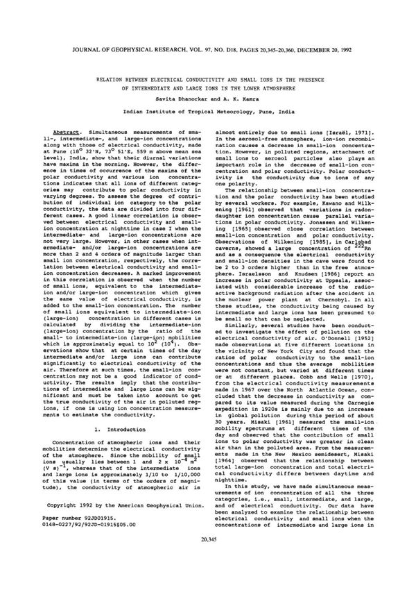 测量空气电导率