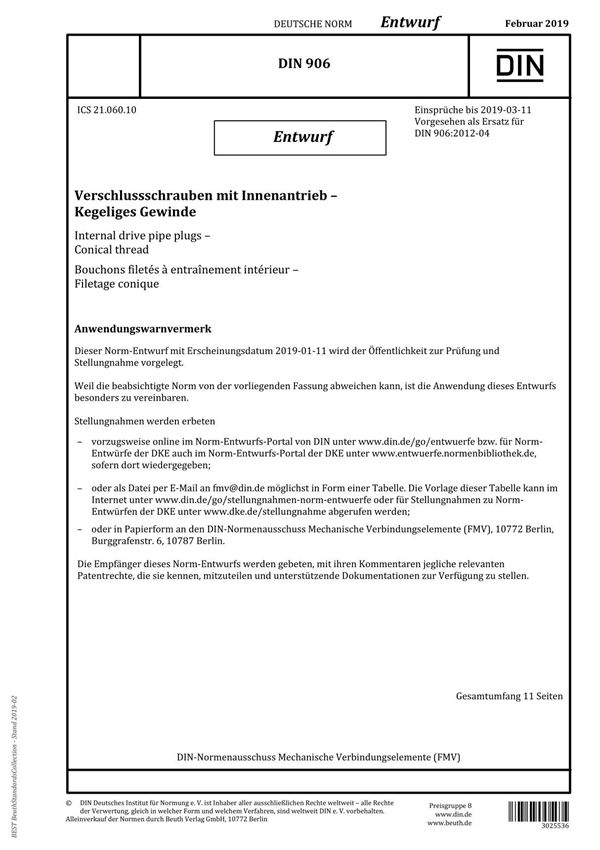 DIN 906 (2019-02-00)