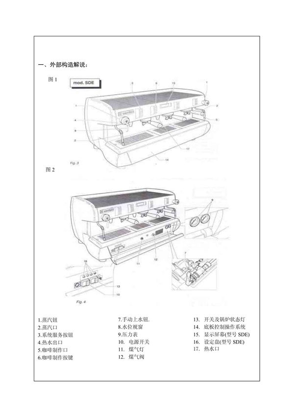 RANCILIO咖啡机说明书