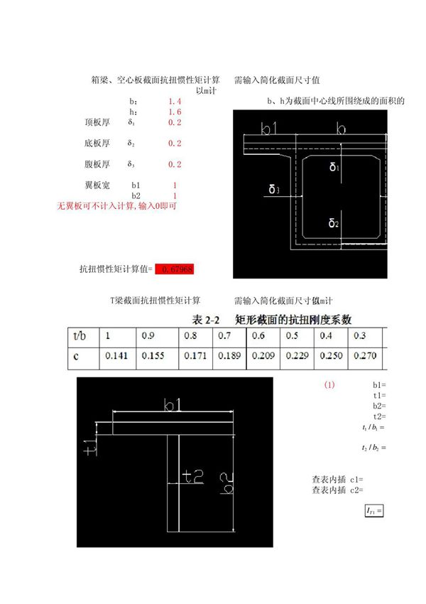 抗扭惯性矩计算程序