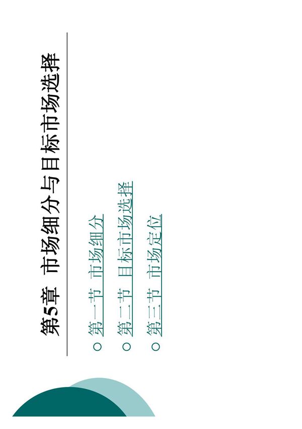 市场细分与目标市场选择
