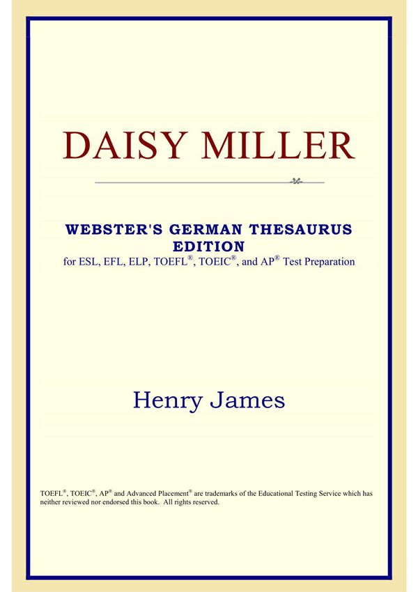 黛西米勒-daisy miller