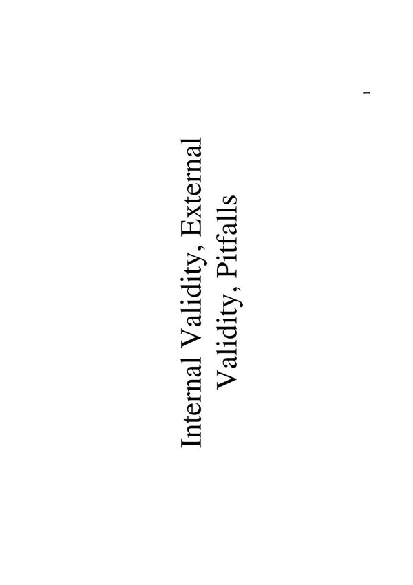 internal and external validity