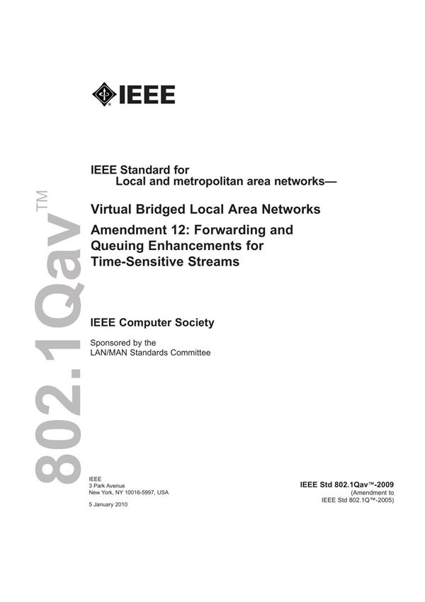 IEEE Std802.1Qav-2009