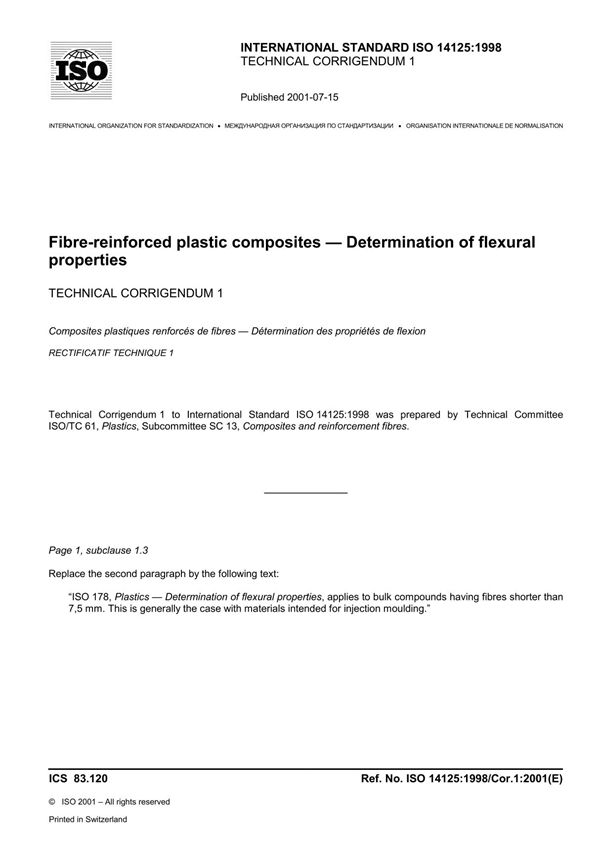 ISO 14125-1998 cor1-2001