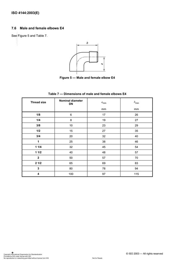 ISO 4144-2003 Standard国际标准化组织国际标准规范电子版下载 2
