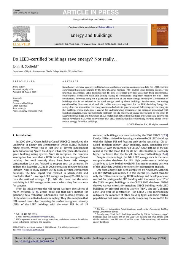 energy and buildings 能源与建筑