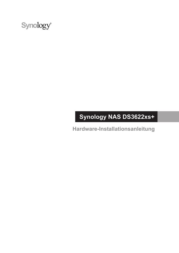 Synology群晖DS3622xs 硬件安装指南(语言Deutsch)