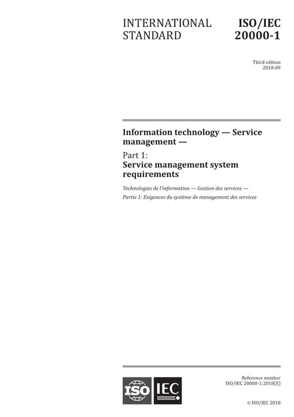 (高清正版)ISO IEC 20000-1-2018