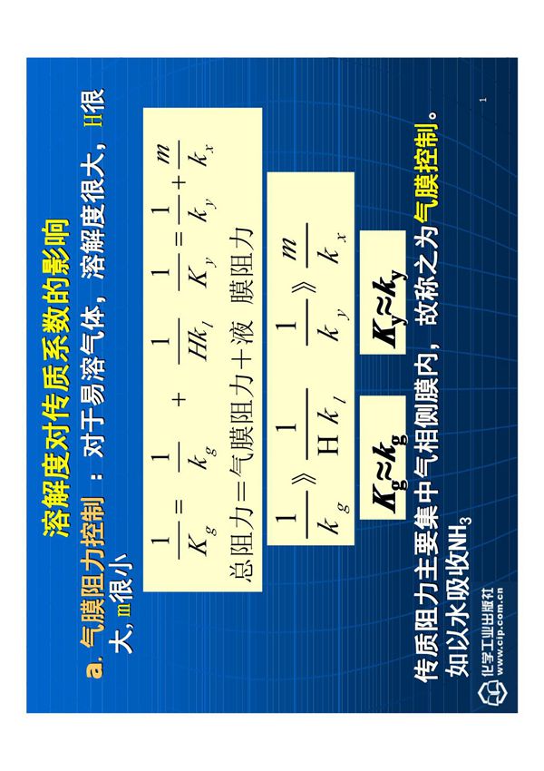 (精品)陕西科技大学机电工程学院过程装备与控制工程《化工原理》(下)第二章 吸收第四次课