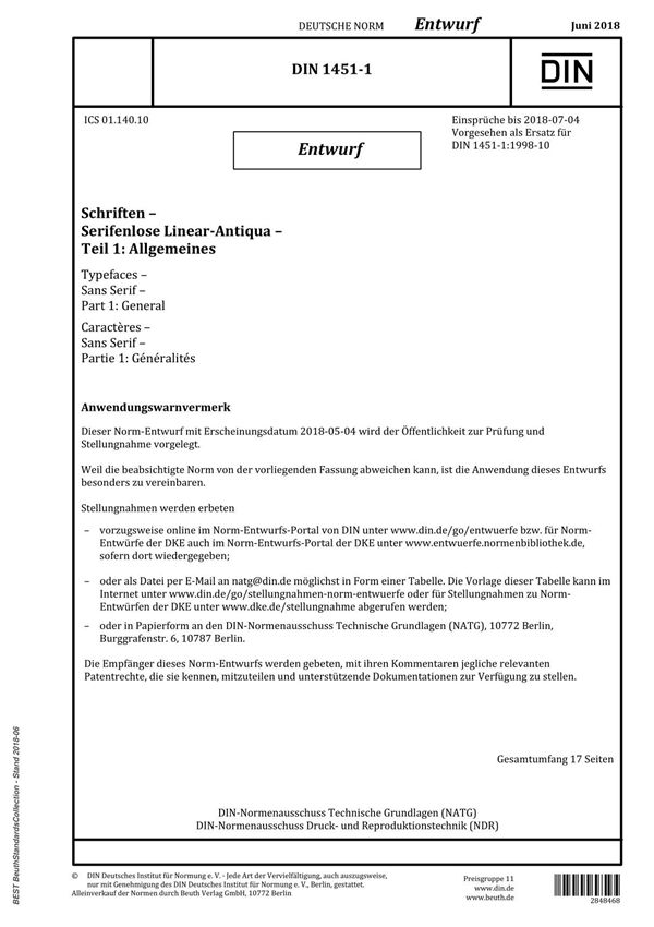 DIN 1451-1-2018