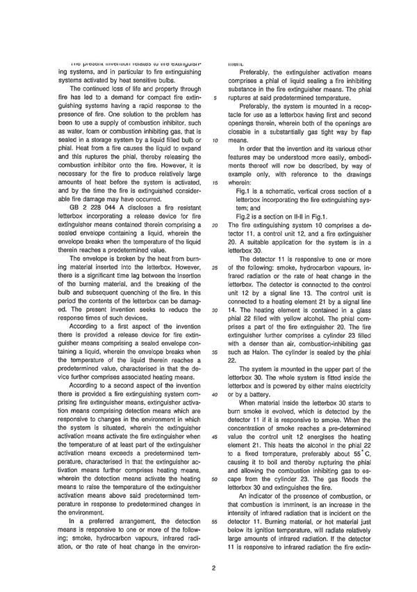 Fire extinguishing system.