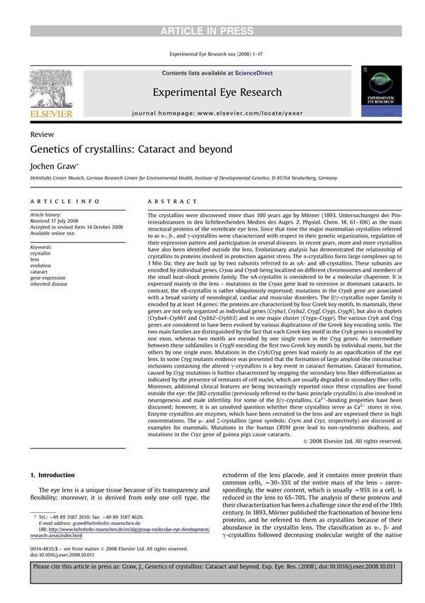 experimental eye research 实验眼研究