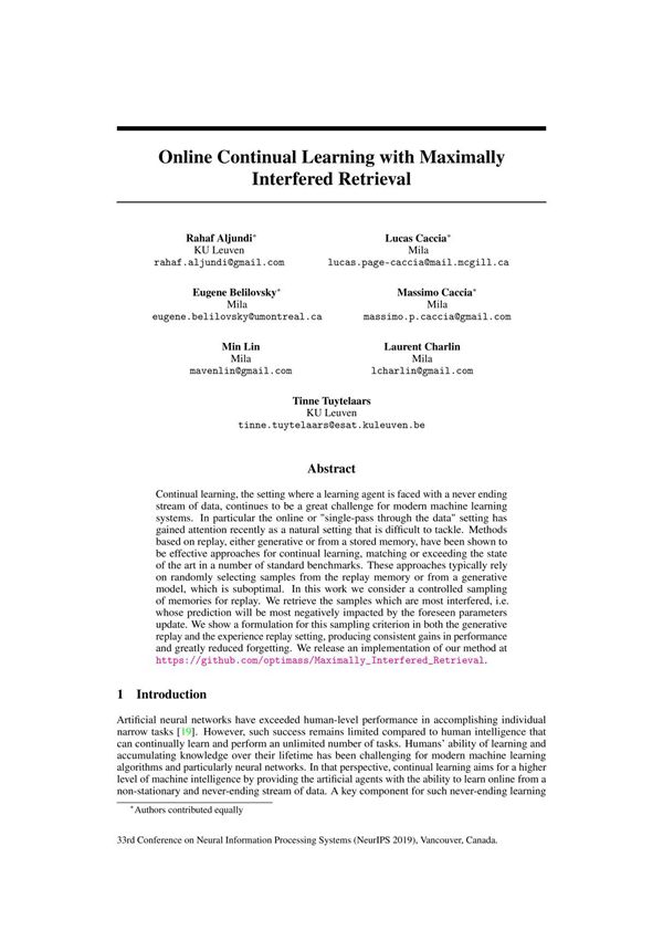 online-continual-learning-with-maximal-interfered-retrieval