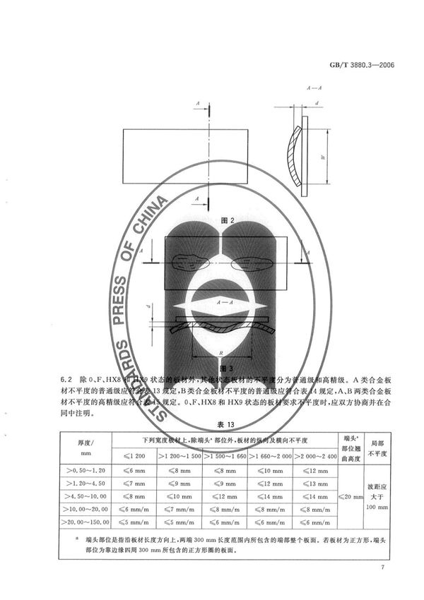 国家标准GB 3880.3-2006-T 一般工业用铝及铝合金板 带材 第3部分 尺寸偏差国家标准行业规范电子版下载 3
