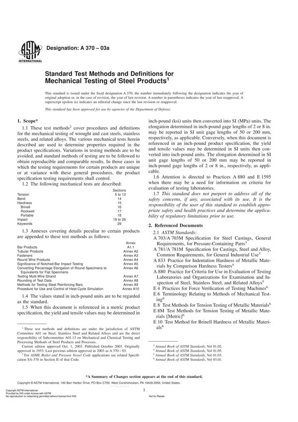 ASTM A370-2003