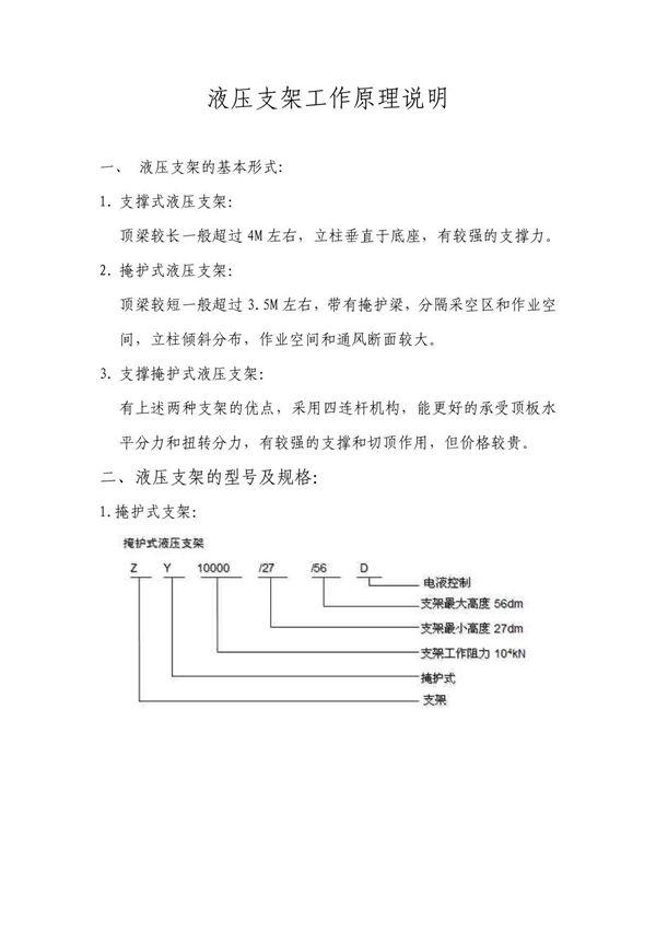 液压支架工作原理详解