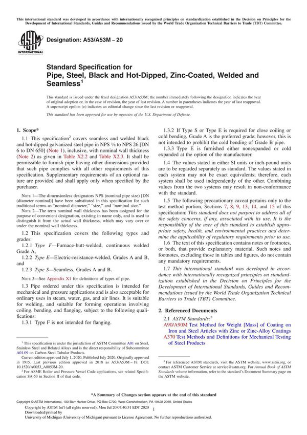 ASTM A53 2020