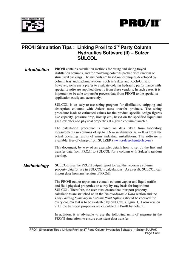 PROII和SulCol接口说明