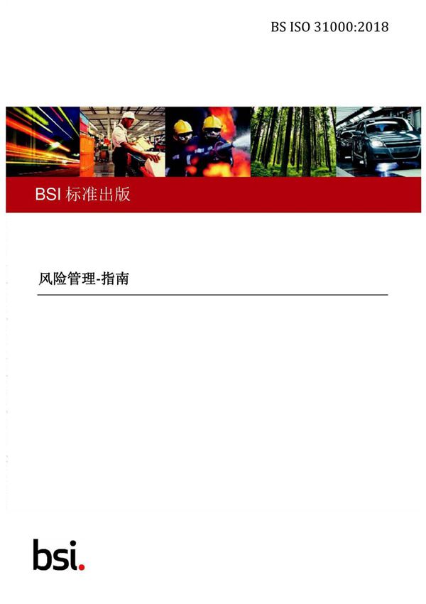 BS ISO 31000-2018 Risk management Guidelines 风险管理标准(中英文版合订)