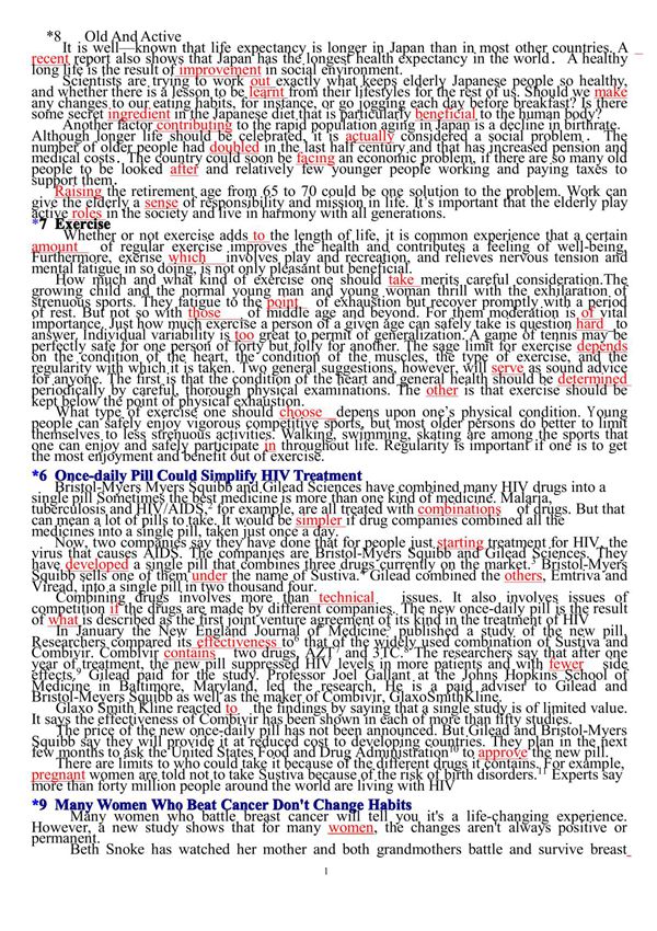 职称英语考试卫生B完型填空复习资料