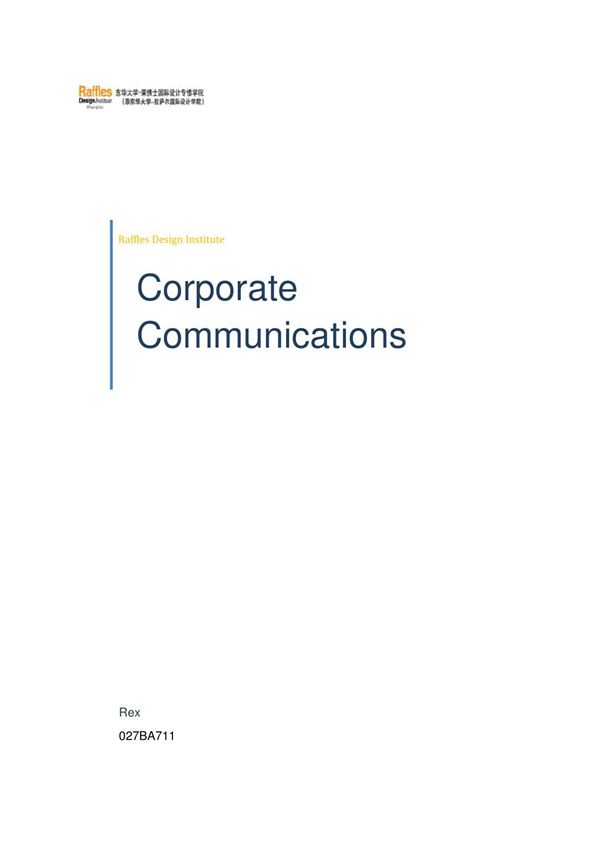 Corporate communications