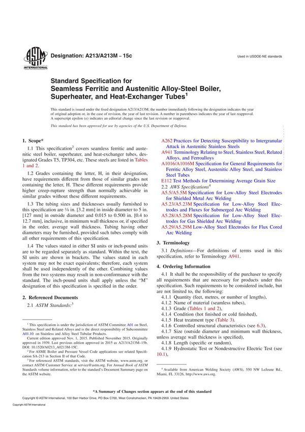 ASTM A213/A213M-2022