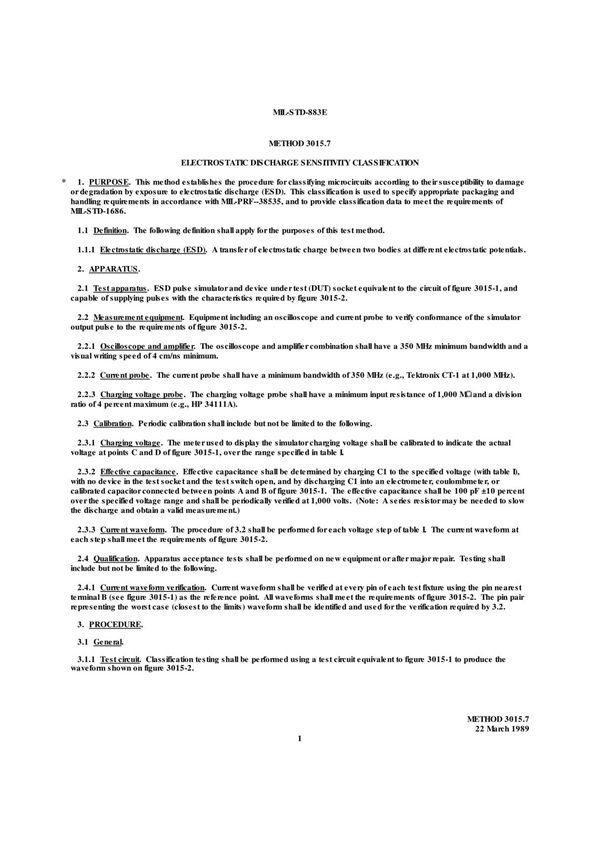 MIL-STD-883E3015 7-HBM