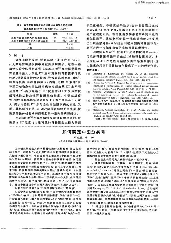 (论文)如何确定中图分类号