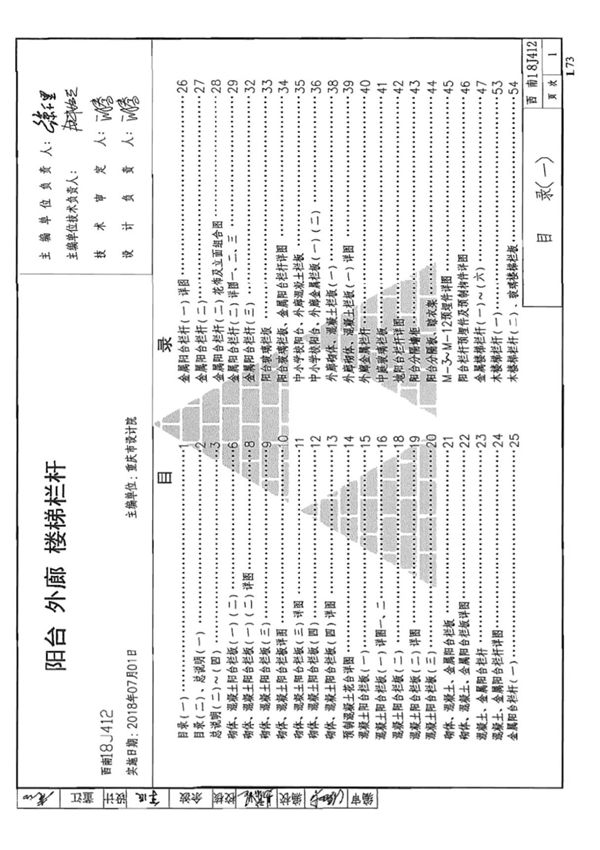 西南18J412 阳台 外廊 楼梯栏杆