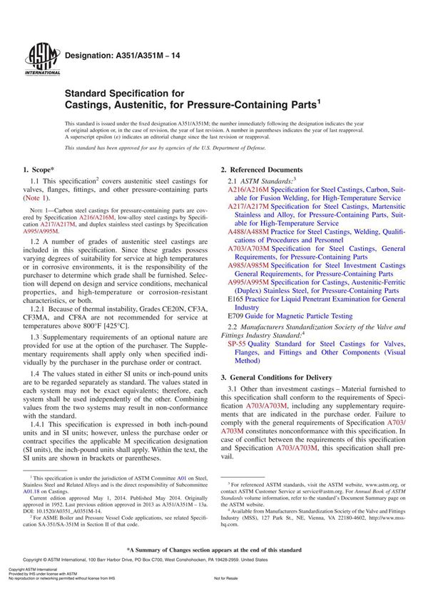 ASTM A351 A351M-2014