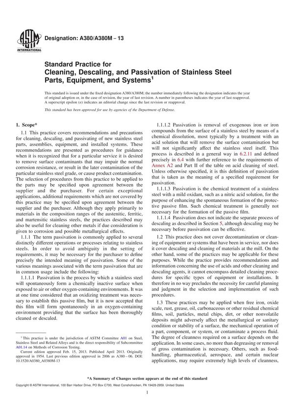 ASTM A380-2013 ASTM 标准全文下载