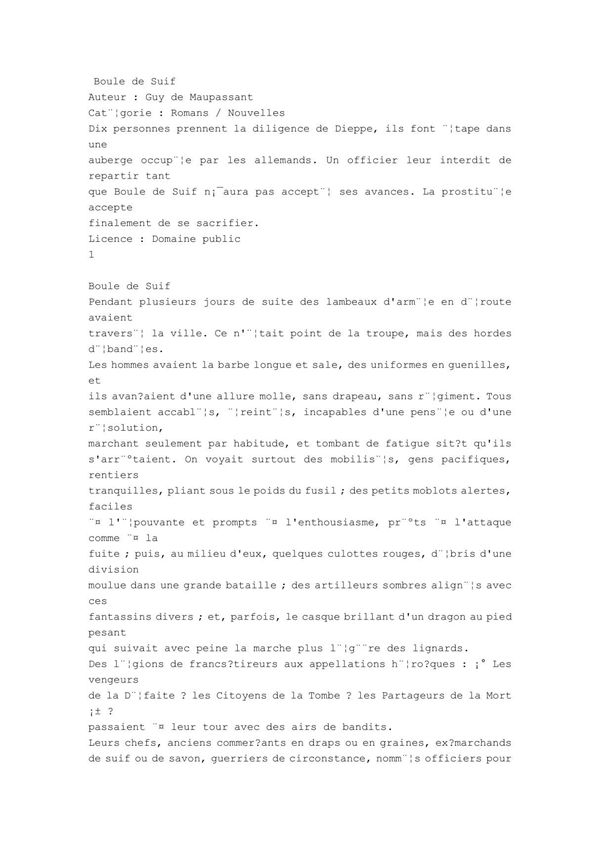 法语原版小说 羊脂球(莫泊桑,BOULE DE SUIF)