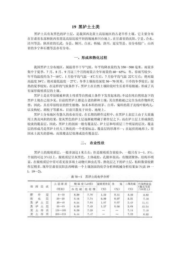 19 黑垆土土类