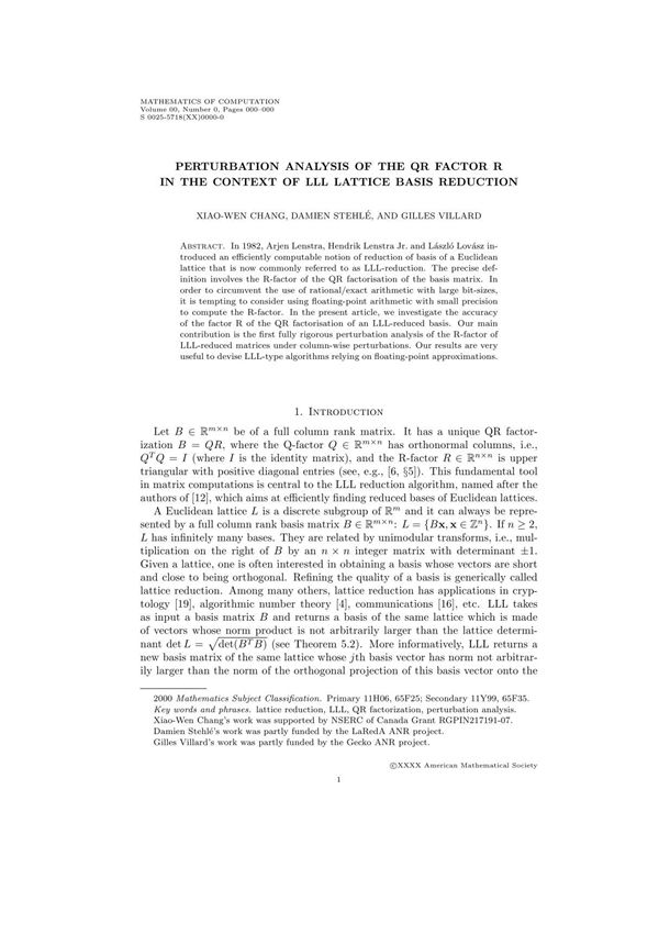 mathematics of computation 计算数学