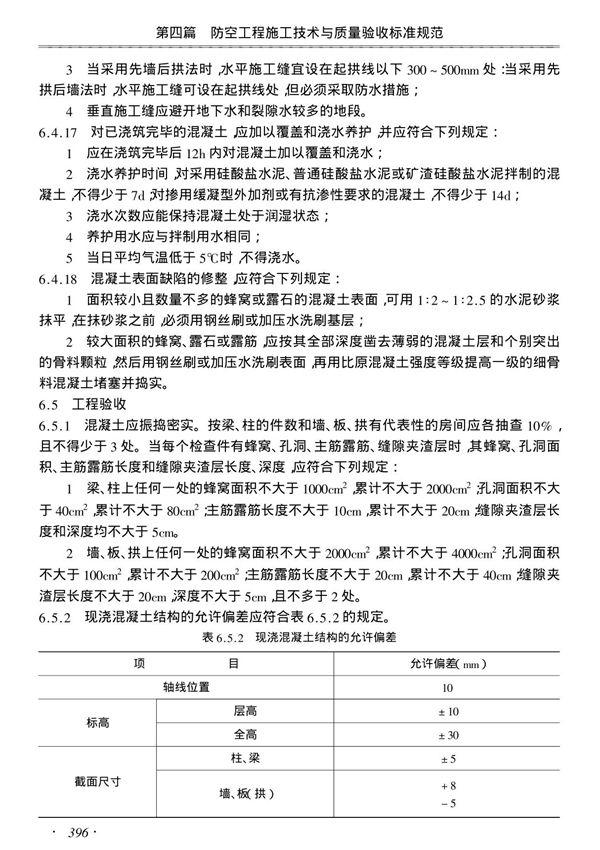 国家标准GB50134-2004人民防空工程施工及验收规范-电子版下载 2