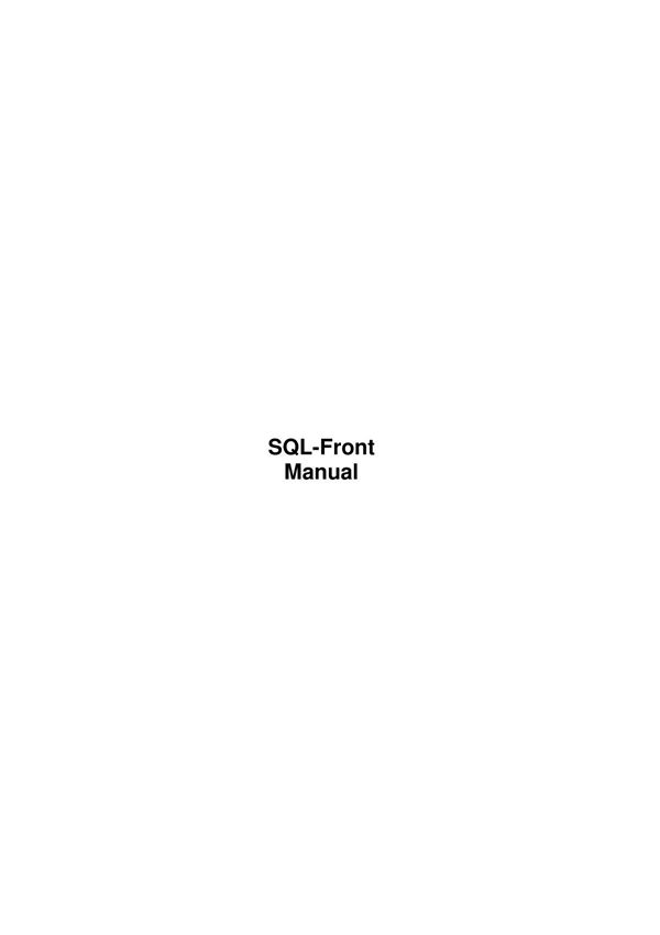 sql-front