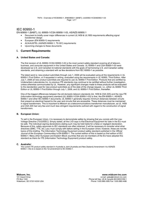 (高清正版)IEC 60950-1