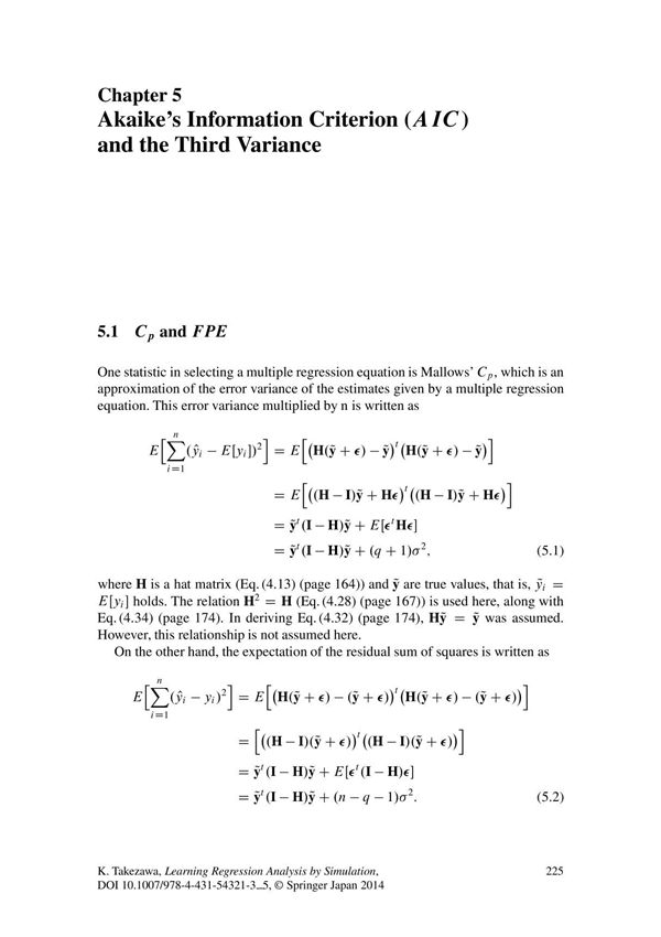 Akaikes Information Criterion (AIC) and the Third Variance