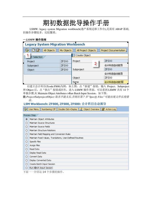SAP LSMW操作手册(精品PDF)