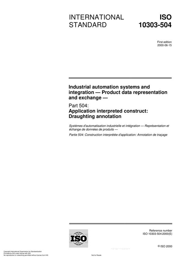 ISO 10303-504 Industrial automation systems and integration  Product data representation and exchange