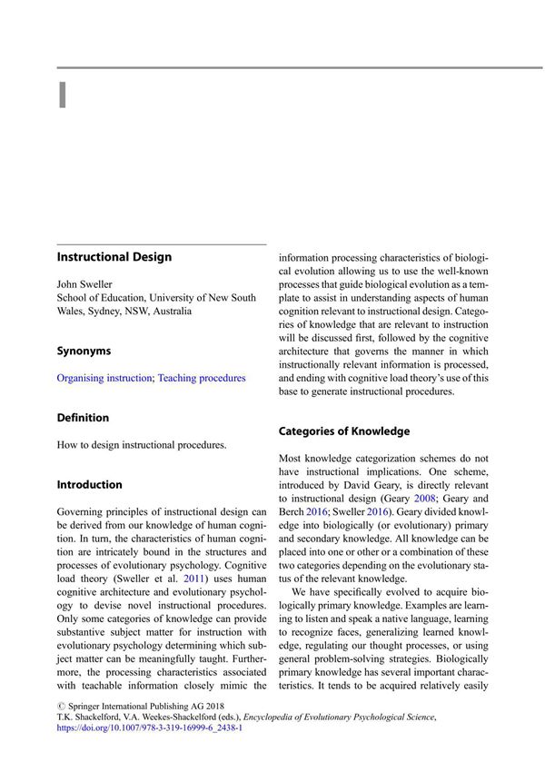 Instructional Design