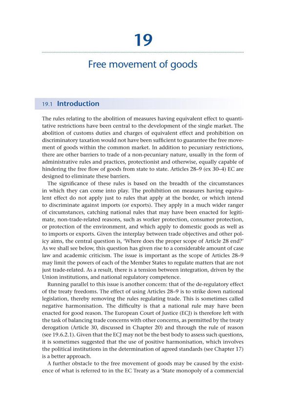 Free movement of goods