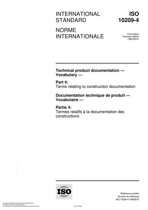 ISO 10209-4 Technical product documentation Vocabulary