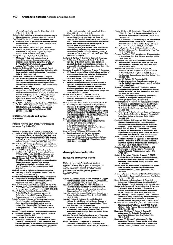 amorphous materials 非晶材料